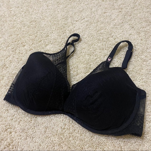 Victoria’s Secret Lightly Lace Plunge Black Bra - Picture 5 of 8